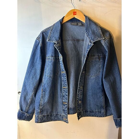 Chico's Jackets & Blazers - Chicos xl Jean jacket size 3 denim hong kong